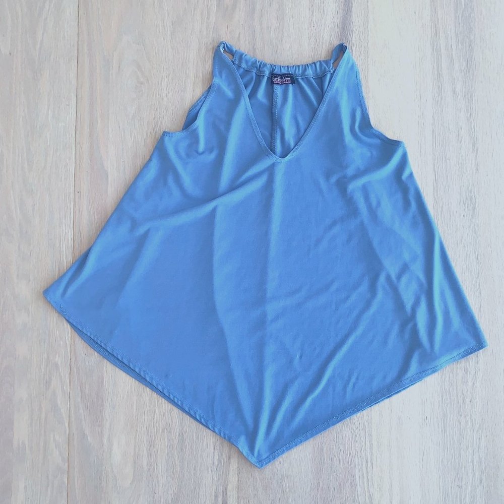 Top Fashion drawstring neckline swing top M. - Picture 2 of 5